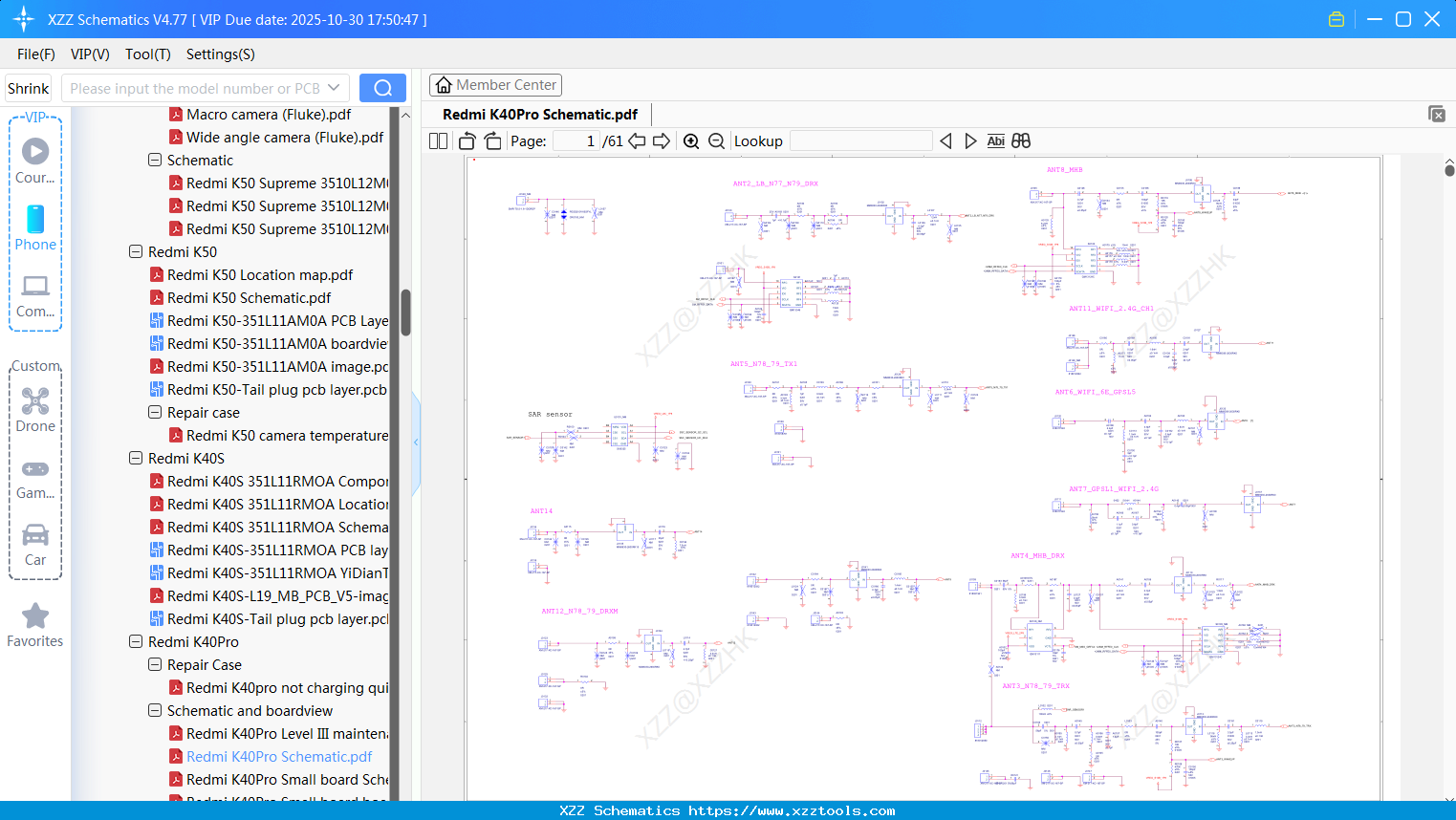 Xiaomi Redmi K40Pro Schematic